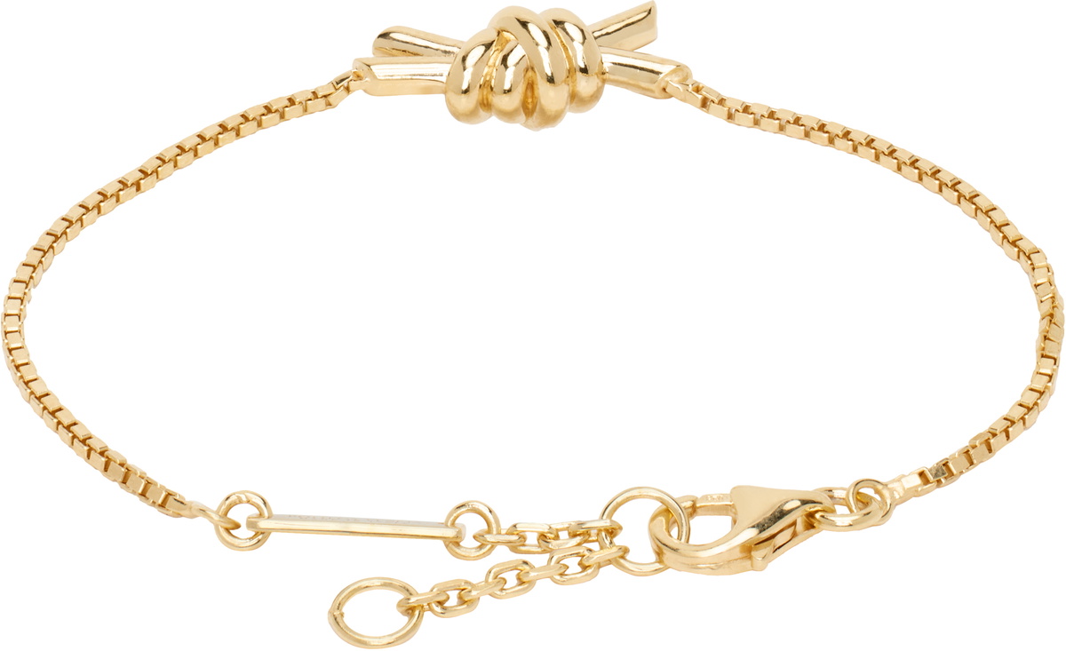 Bottega Veneta Gold Knot Bracelet