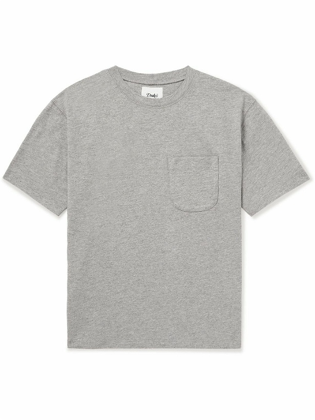 Photo: Drake's - Cotton-Jersey T-Shirt - Gray