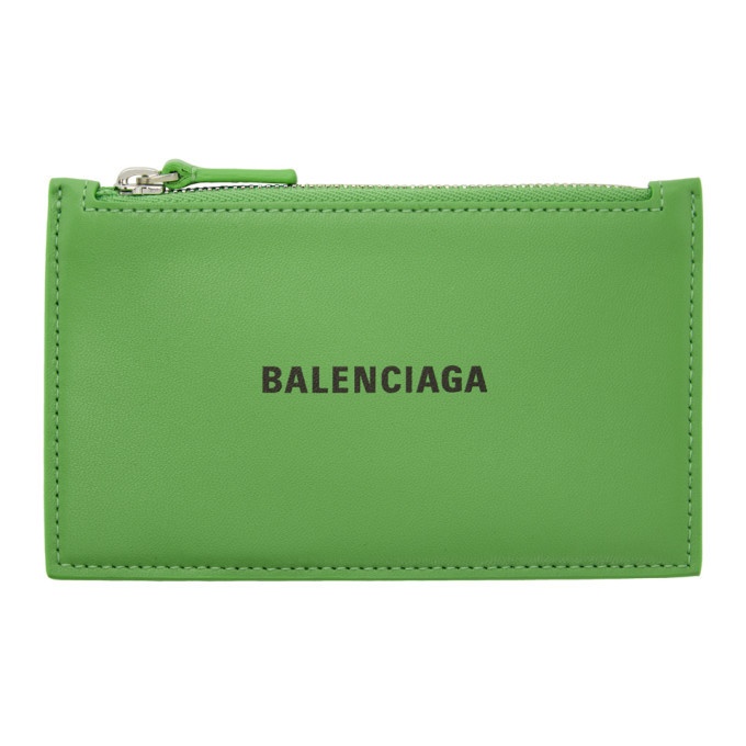 Photo: Balenciaga Green Zip Card Holder