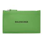 Balenciaga Green Zip Card Holder