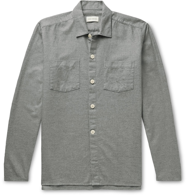 Photo: Oliver Spencer - Warham Cotton Shirt - Gray