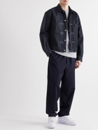 John Elliott - Thumper Type 2 Pleated Textured-Denim Jacket - Black