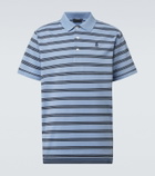 Prada Striped cotton polo shirt