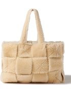 Bottega Veneta - East/West Reversible Shearling and Suede Tote Bag