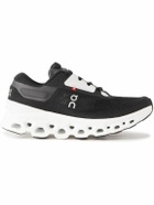 ON - Cloudstratus 3 Rubber-Trimmed Mesh Running Sneakers - Black
