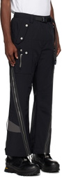 C2H4 Black Satellite Cargo Pants