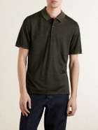 Purdey - Merino Wool and Lyocell-Blend Piqué Polo Shirt - Green