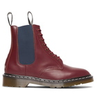 Neighborhood - Dr. Martens Filth and Fury Printed Leather Boots - Men - Burgundy