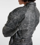 KNWLS Chain-detail leather jacket