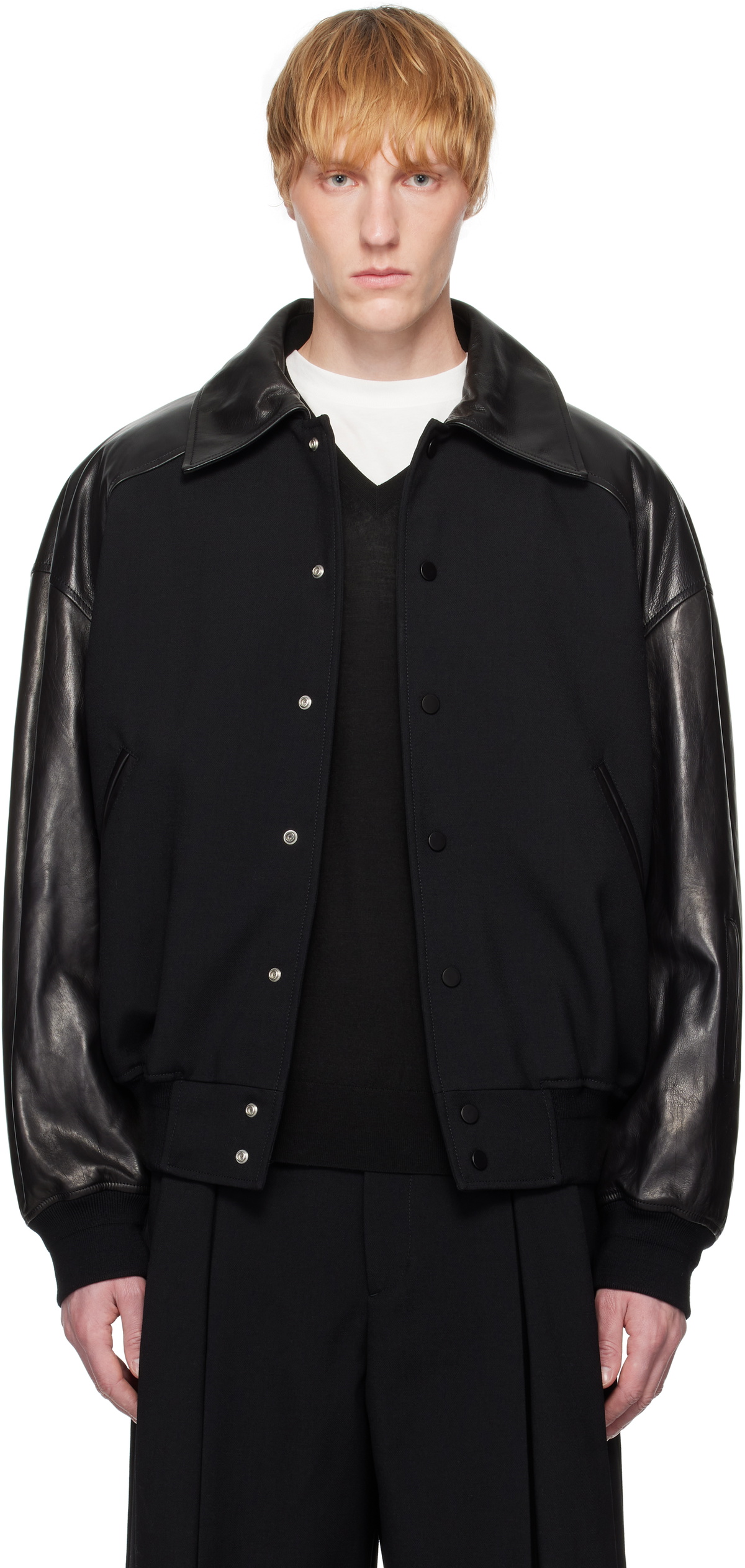 Professor.E Black Hooded Mega Bomber Jacket Professor.E Black Hooded Mega Bomber Jacket