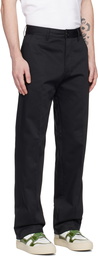 AMI Paris Black Alex Fit Trousers