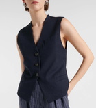 Vince Linen-blend vest