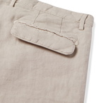 Massimo Alba - Pleated Linen Suit Trousers - Neutrals