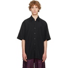Dries Van Noten Black Floral Shirt