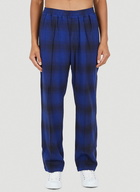 Ombre Plaid Pants in Blue