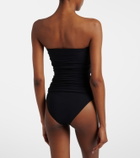 Saint Laurent Cutout embellished swimsuit
