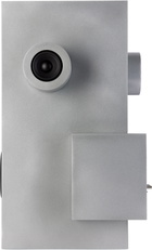 Transparent Silver Brutalist Speaker