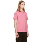 Stone Island Pink 2100026 Organic Cotton Jersey 'Fissato' T-shirt