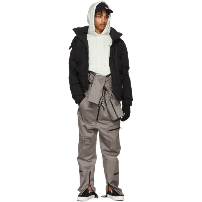 Off-White Black Down Quote Puffer Jacket Off-White