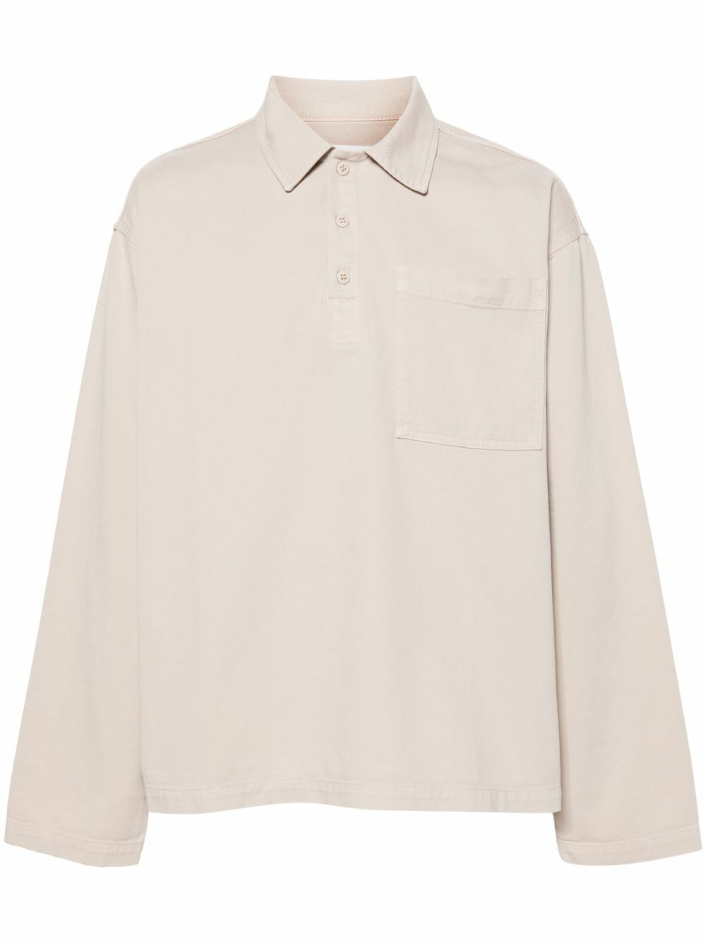 The Frankie Shop Neutral Ray Cotton Polo Shirt