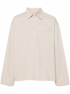 The Frankie Shop Neutral Ray Cotton Polo Shirt