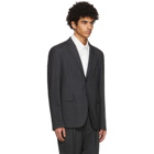 Acne Studios Grey Wool Single-Breasted Blazer