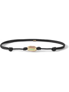 LUIS MORAIS - 14-Karat Gold, Cord and Enamel Bracelet