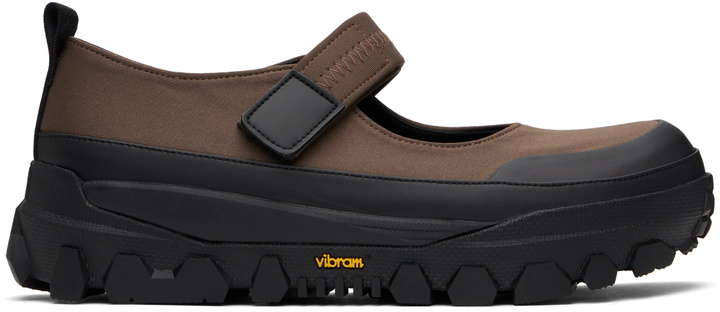 Photo: AMOMENTO Brown & Black Vibram Mary Jane Ballerina Flats