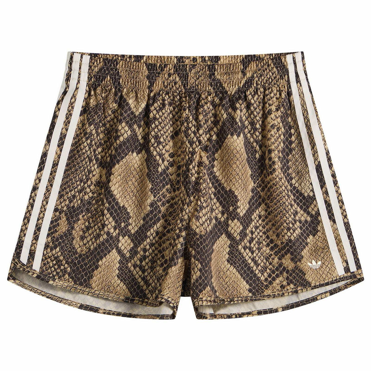 Adidas Women's Satin Shorts in Linen/Magic Beige