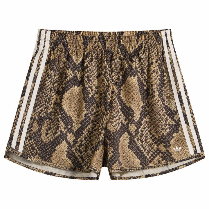 Photo: Adidas Women's Satin Shorts in Linen/Magic Beige