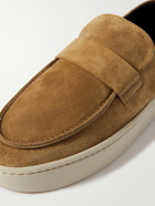 Officine Creative - Bug Suede Penny Loafers - Brown