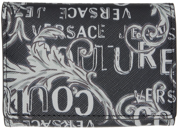 Photo: Versace Jeans Couture Black Logo Couture Bifold Wallet