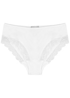 Hanro Nude Lace-trimmed Briefs White