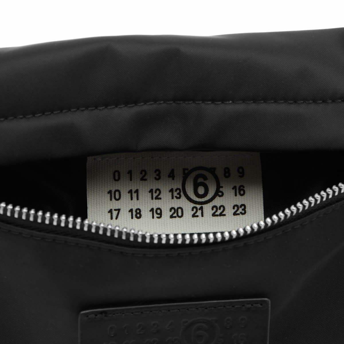 MM6 Maison Margiela Men's Mylon Pockets Belt Bag in Black 