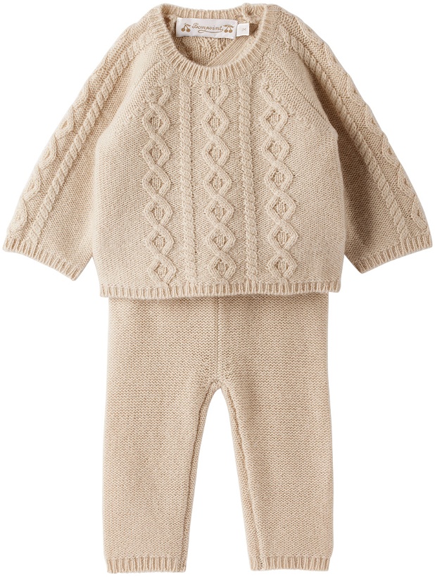 Photo: Bonpoint Baby Beige Bergamote Sweater & Trousers