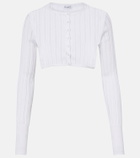 Alaïa Cropped knitted cardigan