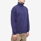 Beams Plus Men's Half Zip Sweat in Navy