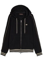Wales Bonner Prince Hooded Cotton-blend Jumper Black