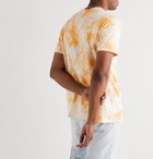 Champion - Logo-Embroidered Tie-Dyed Cotton-Jersey T-Shirt - Orange