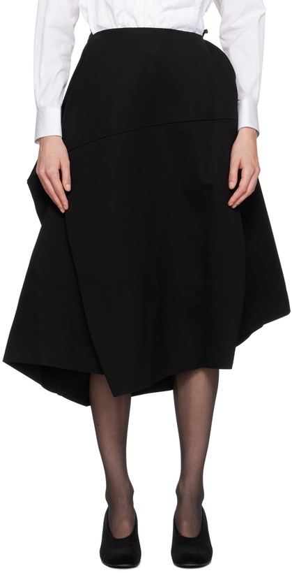 Photo: Comme des Garçons Black Structured Midi Skirt