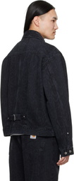Carhartt Work In Progress Black Belmar Denim Jacket