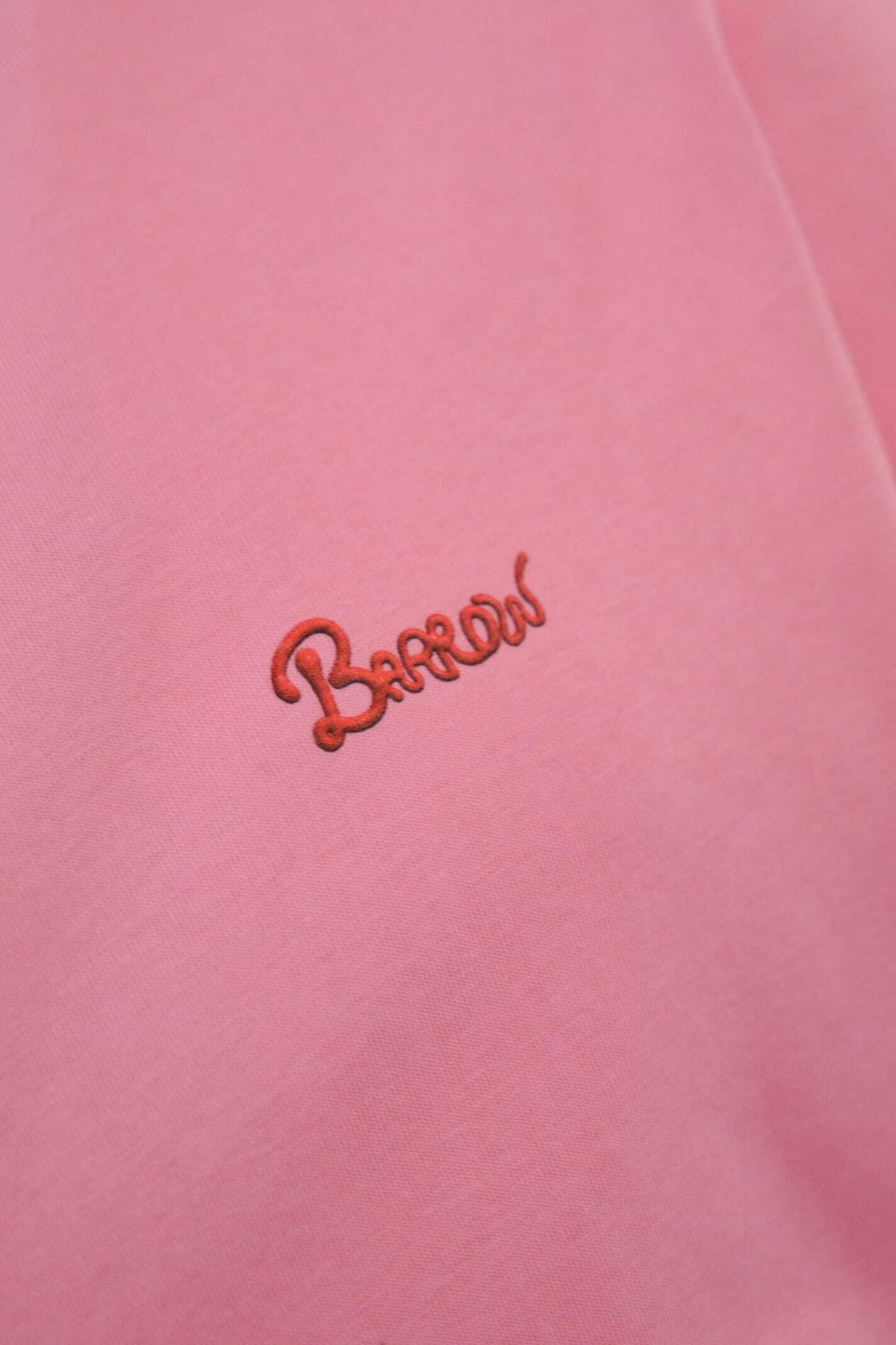 Cotton T-shirt With Barrow Cream Print