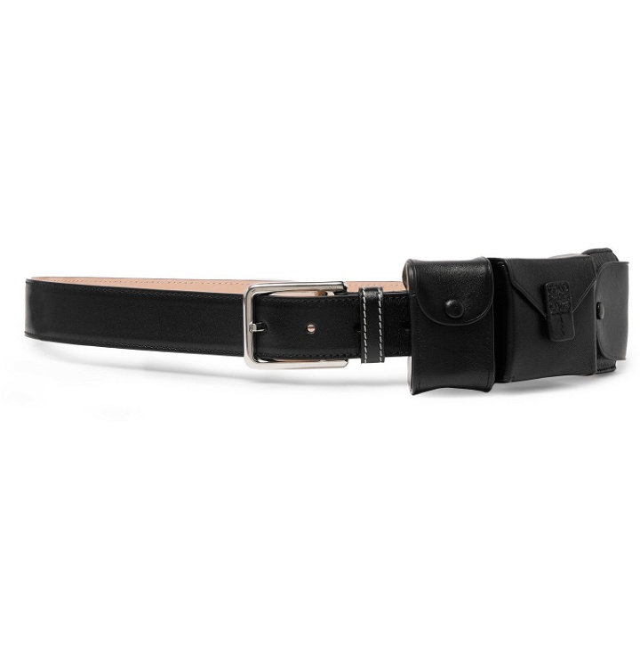 Photo: Loewe - 3.5cm Black Leather Belt - Black