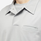 Lady White Co. Men's Long Sleeve Richmond Polo Shirt in Foggy Blue