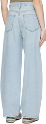 AGOLDE Blue Low Slung Baggy Jeans