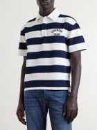 Givenchy - Logo-Embroidered Striped Cotton Polo Shirt - Blue