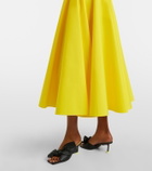 Givenchy Pleated cotton midi skirt