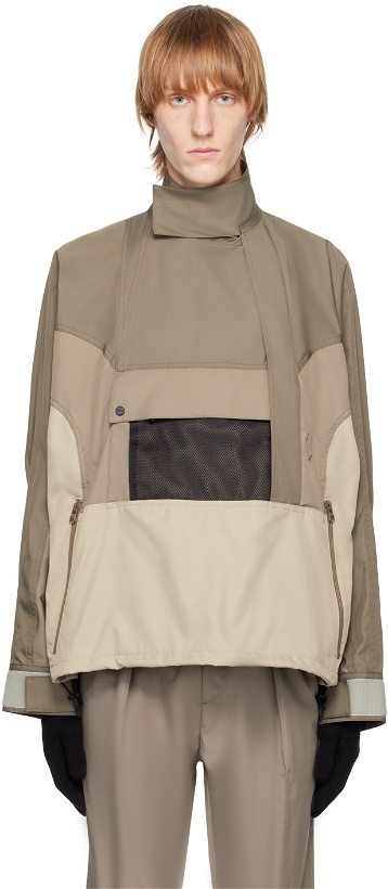 Photo: meanswhile Taupe Graduation Combine Jacket