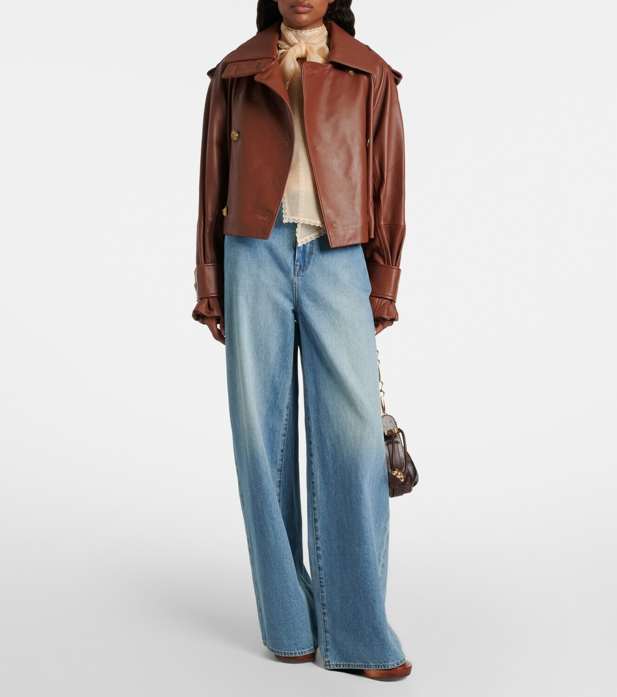 Zimmermann Hypnotic cropped leather jacket