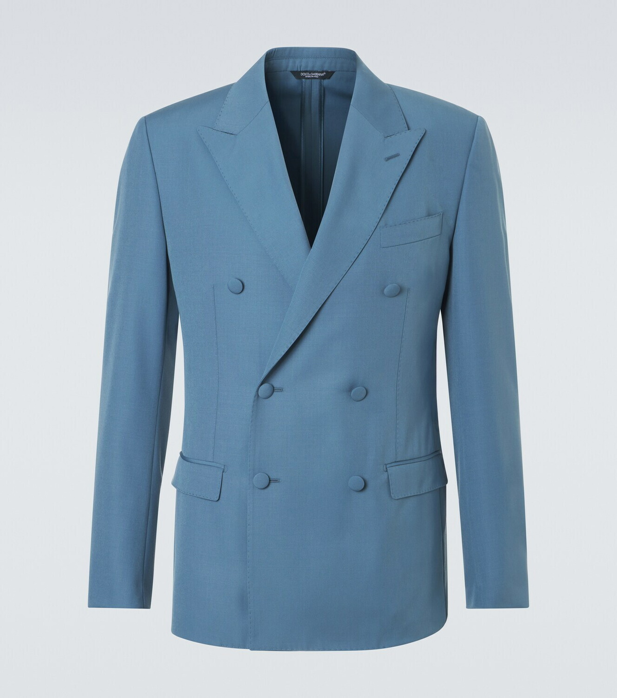 Dolce&Gabbana Double-breasted wool poplin suit jacket